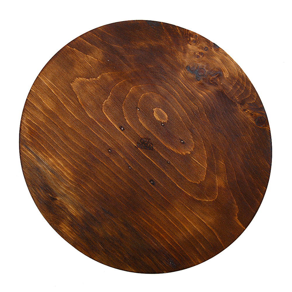 Деревянный круглый сервировочный поднос Art of Siberia для подачи 270 мм. WS1