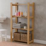 Стеллаж для рассады деревянный 116 см для игрушек и для книг Альберт напольный, натуральный бейц / на балкон, для кухни