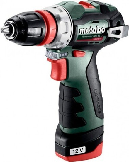 Дрель-шуруповерт аккумуляторная METABO PowerMaxx BS BL Quick 2x2.0 Ач бесщеточная 601749500