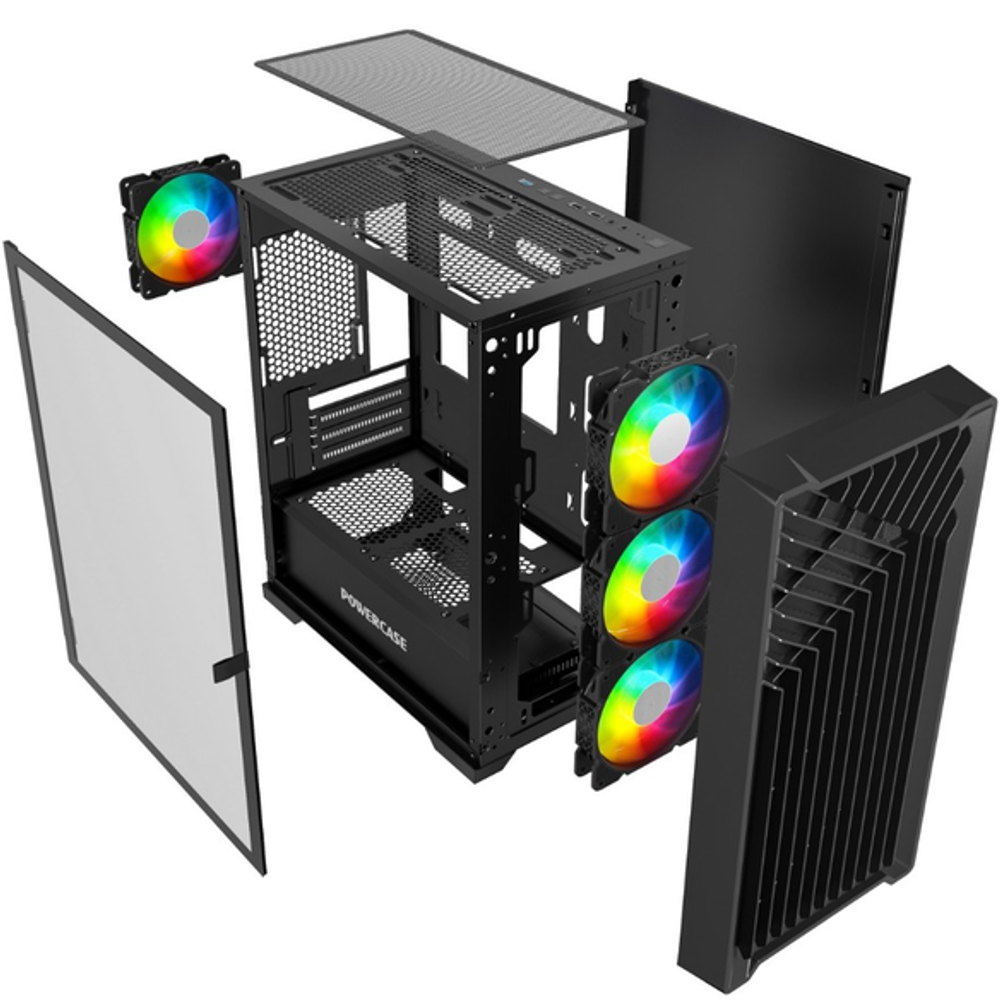 Корпус mATX Powercase Mistral Micro X4B