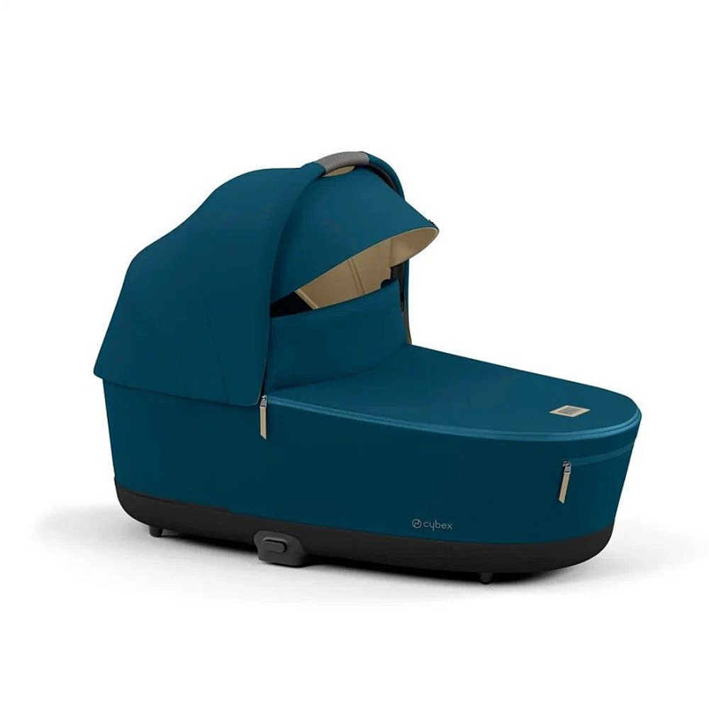 Коляска для новорожденных Cybex Priam IV Rosegold Mountain Blue