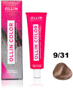 OLLIN COLOR 9/31 блондин золотисто-пепельный 100 мл Перманентная крем-краска для волос