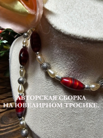 Комплект бижутерии Таля Арт "Лава" ручной работы с натуральными камнями