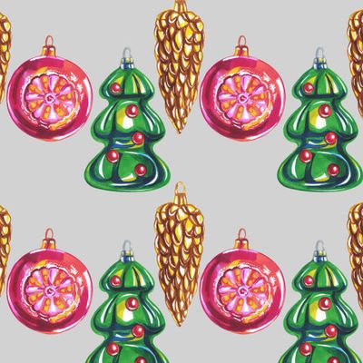 Новогодние ёлочные игрушки