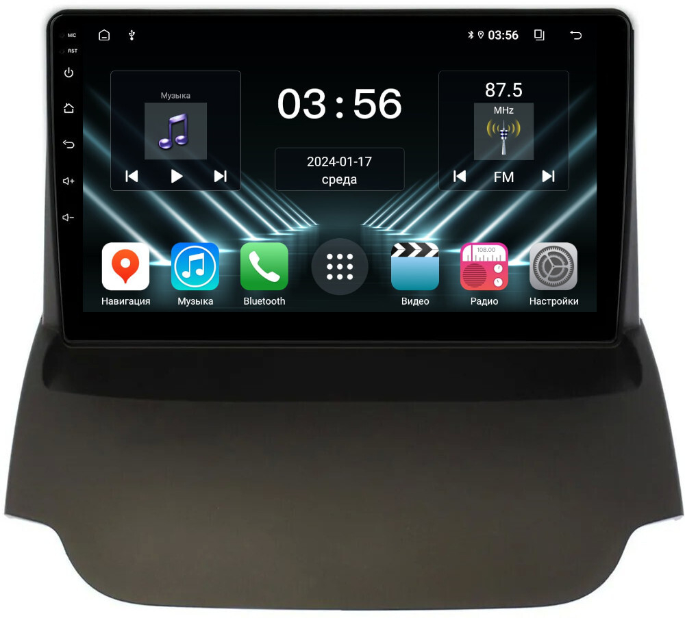 Магнитола для Ford EcoSport 2014-2017 - FarCar DX232M монитор 9" IPS на Android 13, 4+64Гб, CarPlay