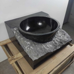 Раковина из мрамора Kotak baskom Black KBS-70956 50*50*22