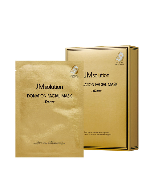 JMsolution Donation Facial Mask Save маска с коллоидным золотом и лифтинг-эффектом