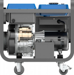 Генератор дизельный с воздушным охлаждением ТСС SDG 7000 EHA открытая 100033