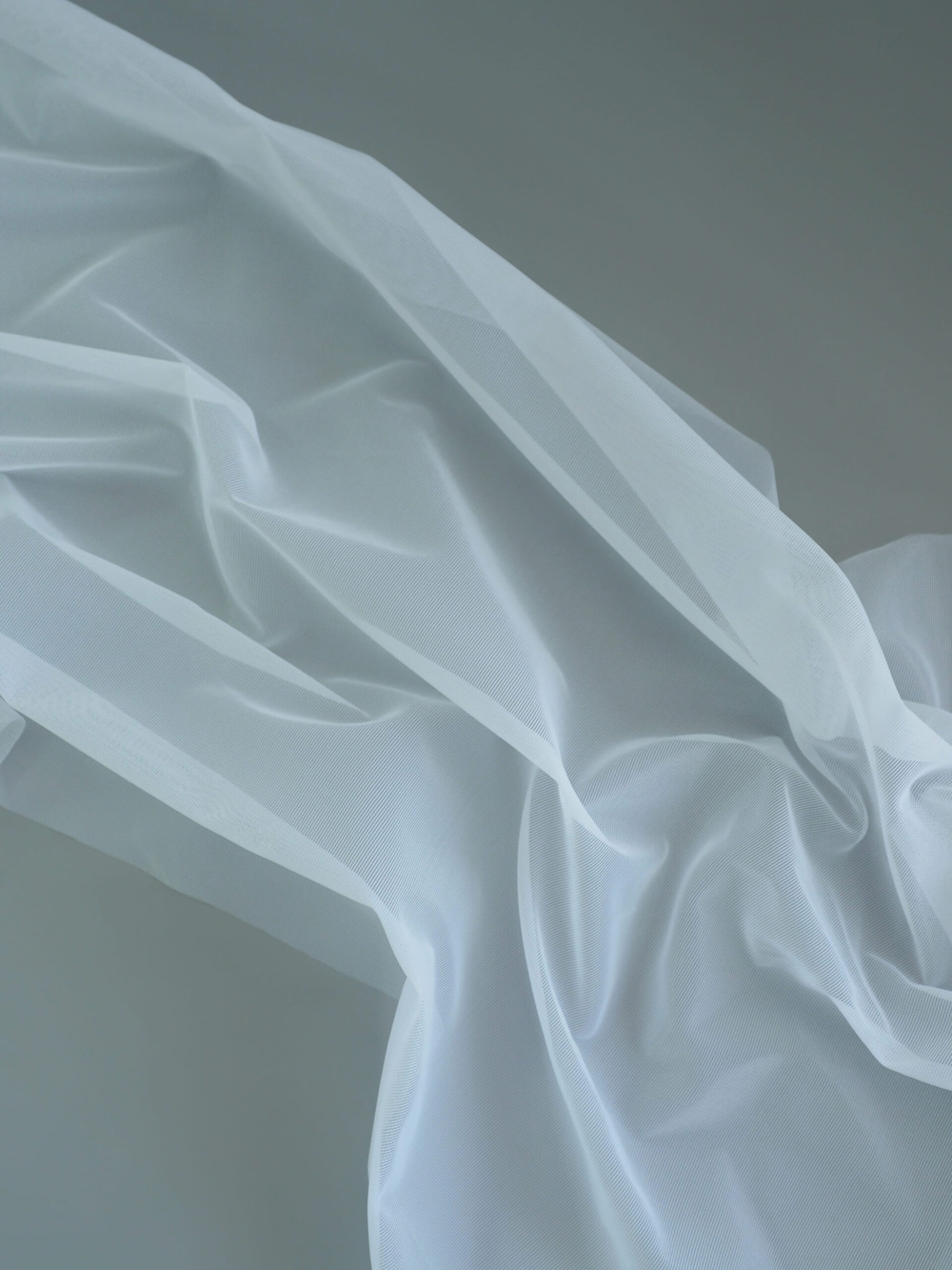 Сетка корсетная кипельно-белая неэластичная метражом (Турция)