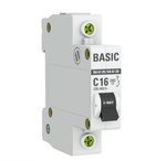 Автоматический выключатель EKF ВА 47-29 4,5кА, С 16А, 1П