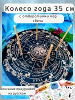 Колесо года со свечами- украшение алтаря для гадания