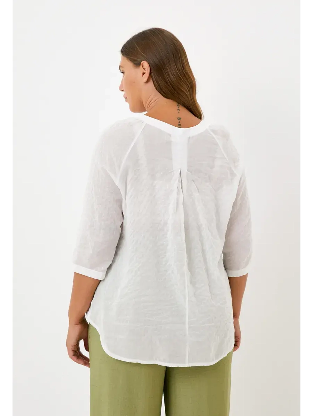 Туника тонкая белая