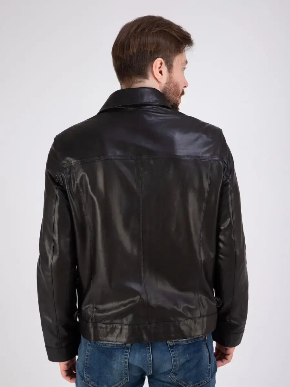 Куртка весна кожаная натуральная