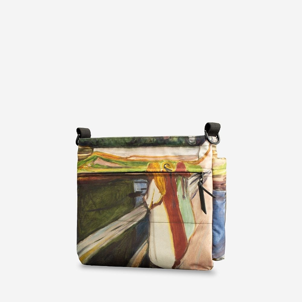 Сумка Good Local Crossbody Девушки на мосту (Эдвард Мунк) зеленый