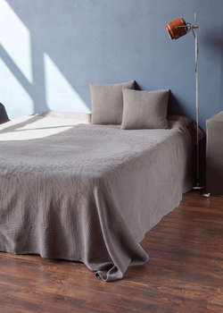 Наволочка декоративная 47x47 Luxberry Vincent серая-сепия