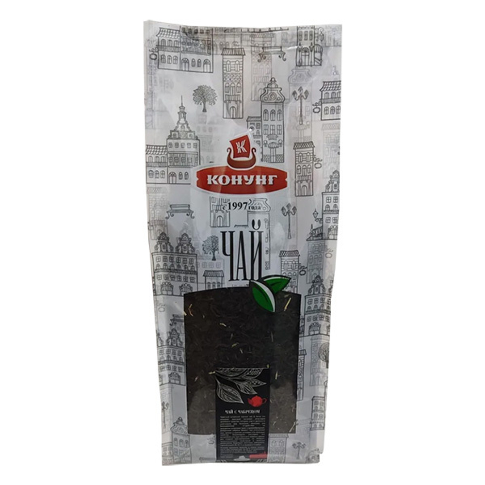 Черный ароматизированный чай с чабрецом Конунг 500г