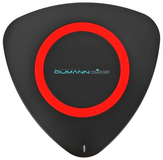 Qumann QWC-01 Wireless Delta Qi Charger Black/Red ring 50511 Беспроводное зарядное устройство
