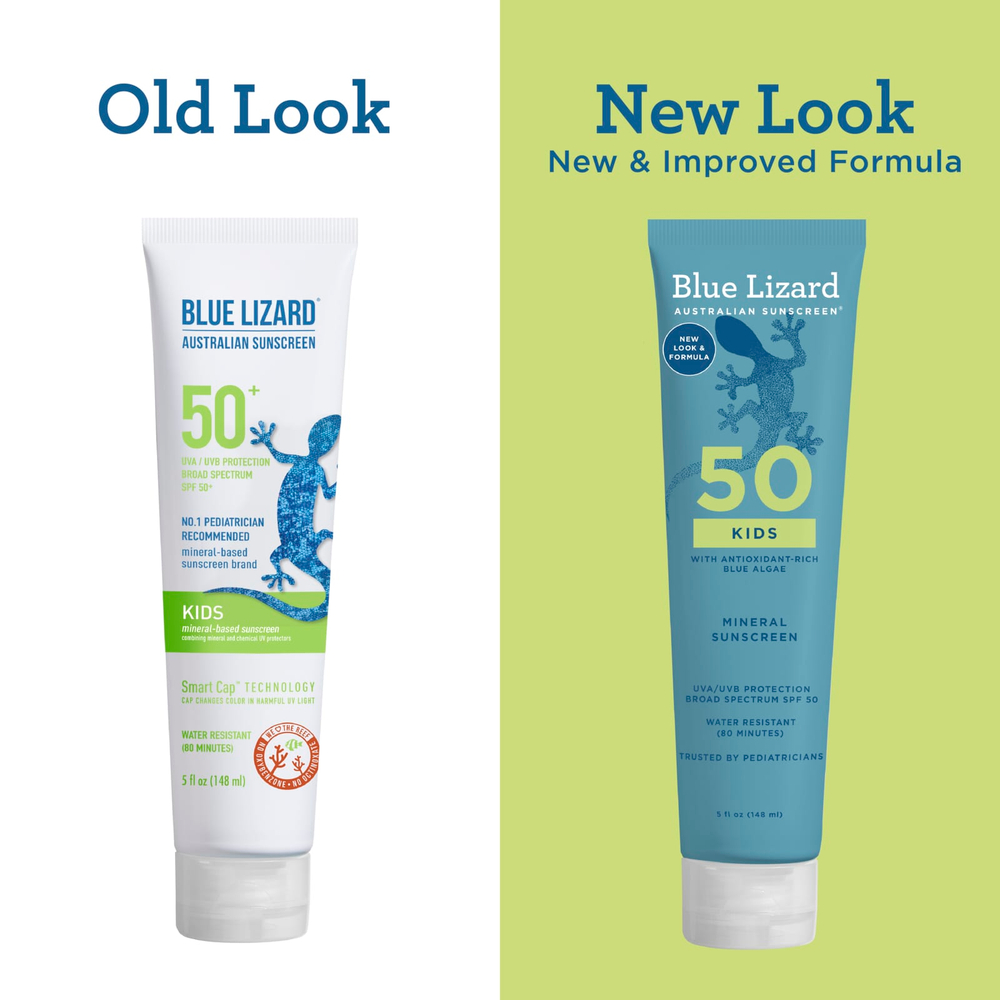 Blue Lizard Australian Sunscreen, детское минеральное солнцезащитное средство, SPF 50, 148 мл (5 жидк. унций)