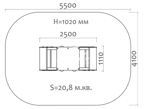 Качели-балансир двойные на пружинах 04651