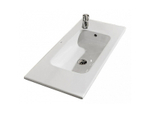 Тумба Debba 600 2 ящика, белый глянец/Раковина Debba Compact Unik 60, ZRU9307638