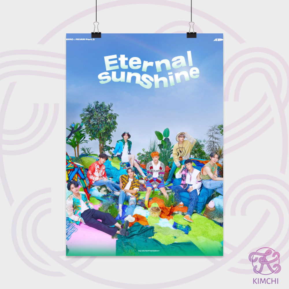 Постер А4 - ATEEZ - FEVER Part.3 Eternal Sunshine