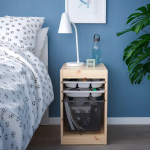 Стеллаж - TROFAST IKEA/ ТРУФАСТ ИКЕА,  32x44x52 см, под беленый дуб/ серый