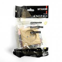 Розетка без заземления и со шторкой, без рамки Stekker Катрин 49223