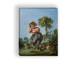 "Юная садовница", Буше, Франсуа, картина (репродукция)