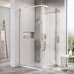 Душевой уголок Ravak Blix Slim BLSRV2-80 80x80 X1LM40C00Z1 профиль Хром стекло Transparent