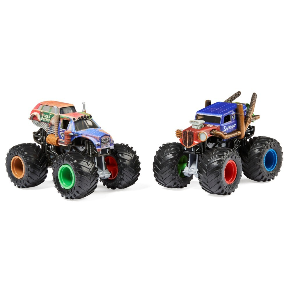 Spin Master Monster Jam - Salvager против супервнедорожных грузовиков Дабл Декер 1:64 20136980 / артикул   58702 6064128 20136980  / GTIN 778988380574