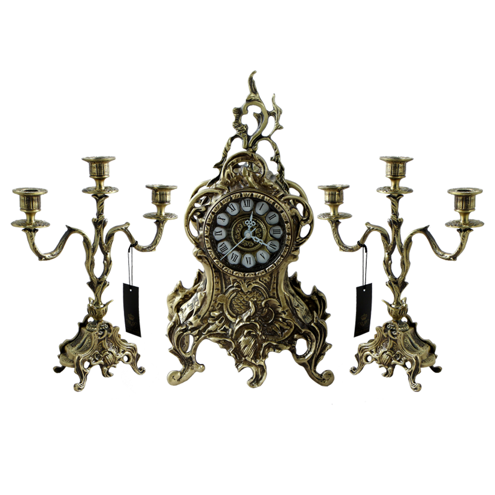 Bello De Bronze Часы Ласу каминные, антик