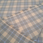 Ткань Костюмная 3419 бежевая-голубая