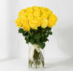 Голландские желтые розы "Mohana" (80 см)