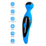 Голубой вибростимулятор 18,3см ToyFa L'roina Cosmy 561018