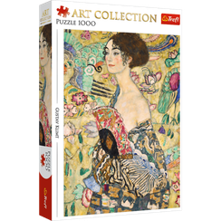 Pazl \ Puzzle \ Пазлы Puzzles - "1000 Art Colection" - Gustav Klimt - Lady with Fan