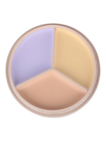 THE SAEM Консилер для лица трехцветный/Cover Perfection Triple Pot Concealer 04 Tone Up Beige, 4.5г/4.5г/4.5г