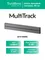 MULTITRACK Шина открытой установки трековой системы 80 см ГРАФИТ