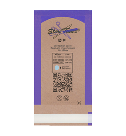 Пакет комбинированный плоский SteriTimer 60х100мм (100шт)