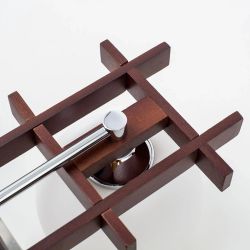 Citilux Нарита CL114121 Люстра деревянная Венге Хром