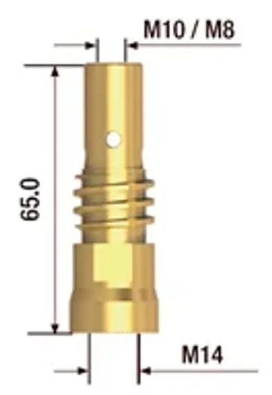 Переходник Fubag с 1/4"F на елочку 6 мм