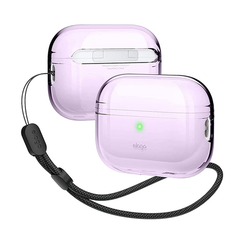 Чехол Elago Clear case with Round strap для AirPods Pro 2 (2022) (EAPP2CL-BA+ROSTR-LV) лавандовый