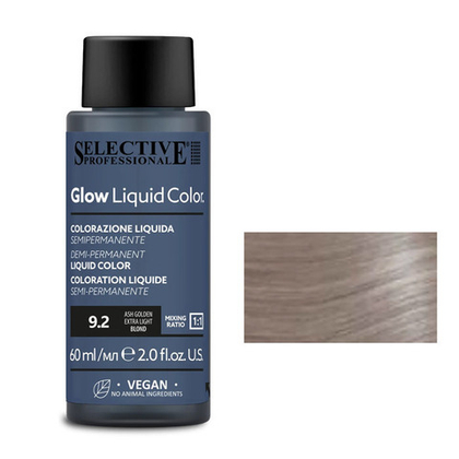 Glow Liquid Color Жидкий тонирующий краситель для волос "Glow Liquid Color", тон 9.2, 60 мл.