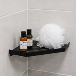 Полка угловая одноэтажная Fixsen Hi-Tech черная FX-841B