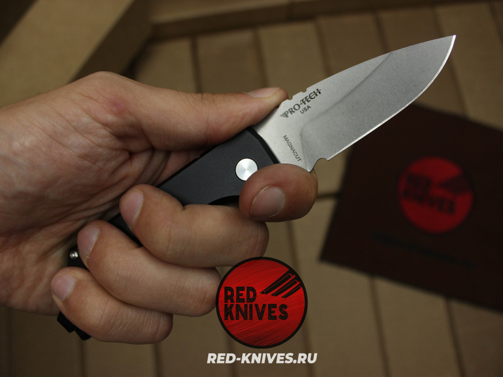 Нож Pro-Tech Strider PT Auto - черная рук, светлый клинок RK/Н116