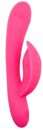 Pretty Love Sidney – розовый перезаряжаемый вибромассажер для точки G с функцией поглаживания и клиторальным стимулятором, 19,5 см