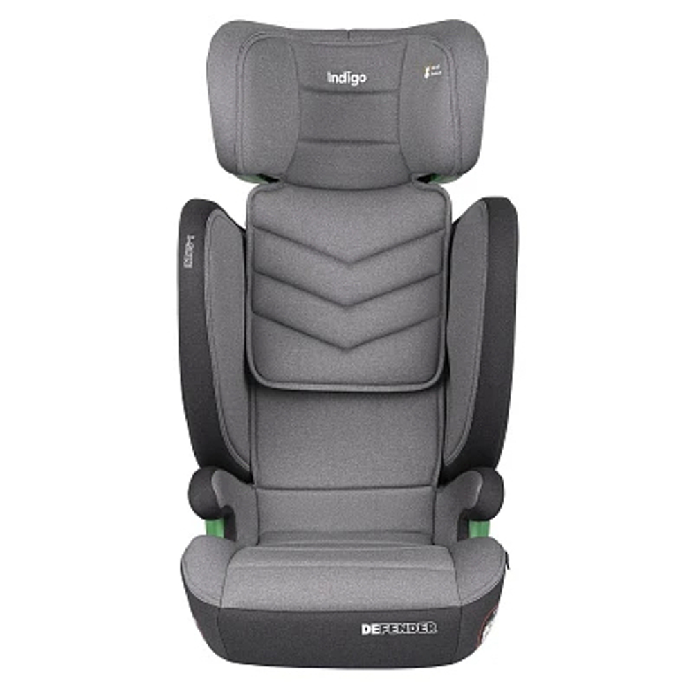 Автокресло детское Indigo Defender Isofix группа 2/3 (15-36) светло-серый