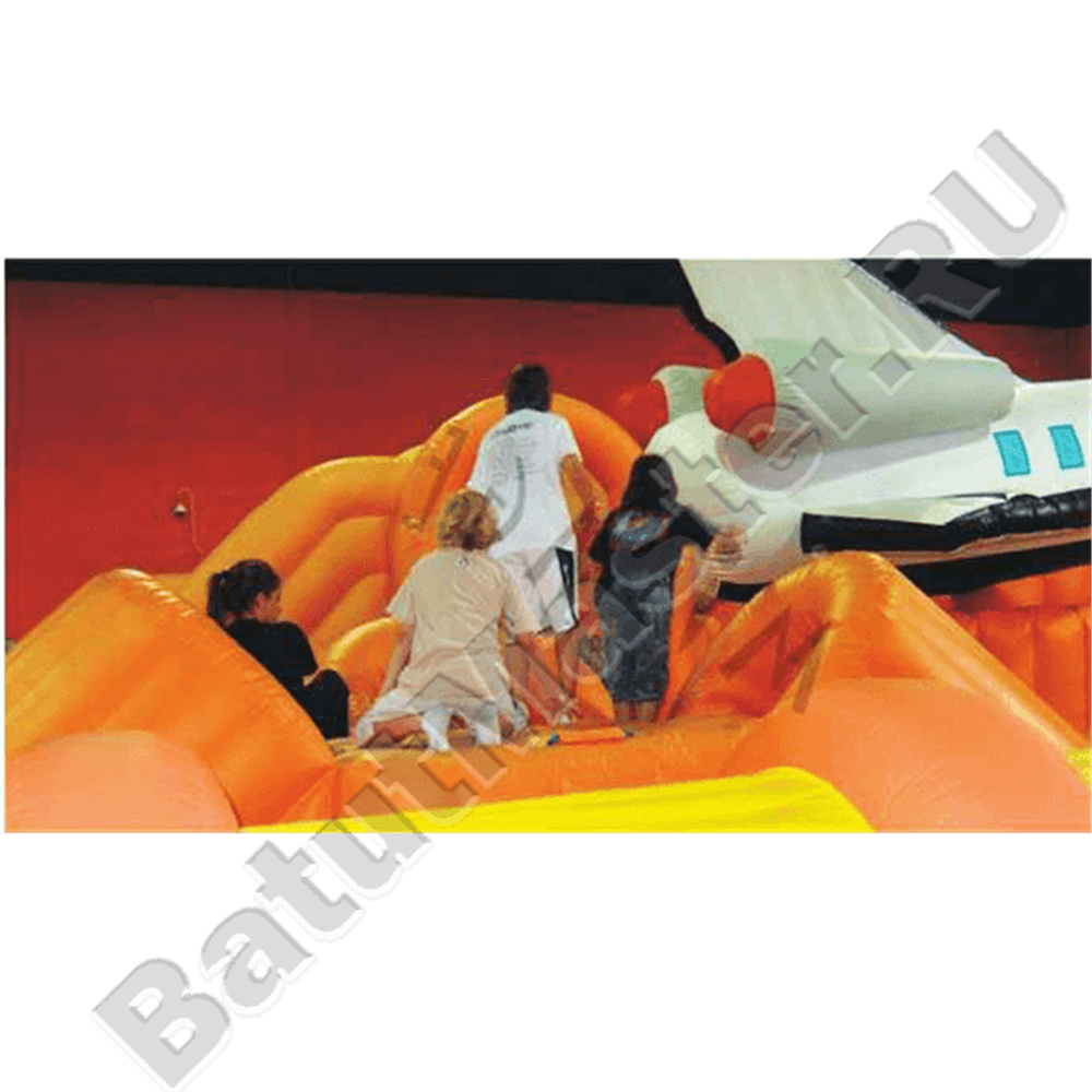 Коммерческий надувной батут "Ракета" 30*20*8 м