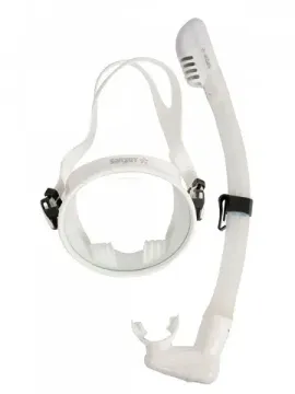 Набор маска+трубка Sargan Классика-А белый