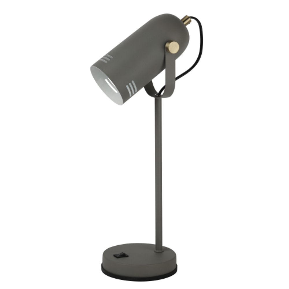 Настольный светильник ЭРА N-117-Е27-40W-GY серый