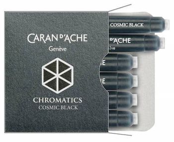 Картридж Carandache Chromatics Cosmic Black для перьевых ручек 6шт в уп (8021.009)